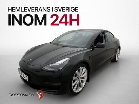 Tesla Model 3 Performance AWD 513hk Autopilot Svensksåld