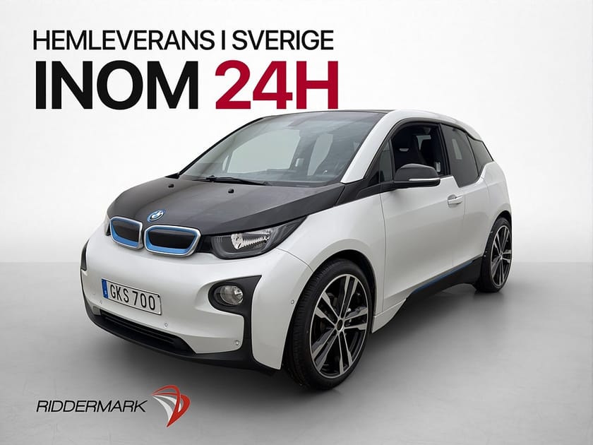 Bild 1 av BMW i3 60 Ah REX 170hk Taklucka Skinn Kamera Navi 20"Fälgar