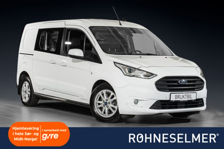 Ford Transit Connect 240 LWB 100HK | Automat | Krok | Varmer | Sensor | Skyvedør ++