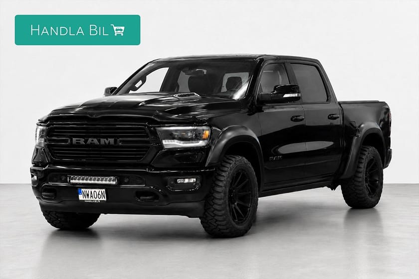 Bild 1 av RAM 1500 Crew Cab 5.7 V8 HEMI 4x4 Laramie Night Pano H/K Luft 395hk MOMS