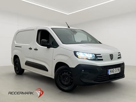 Peugeot Partner Utökad Last L2 1.5HDi Värmare Drag B-Kamera CARPLAY Moms