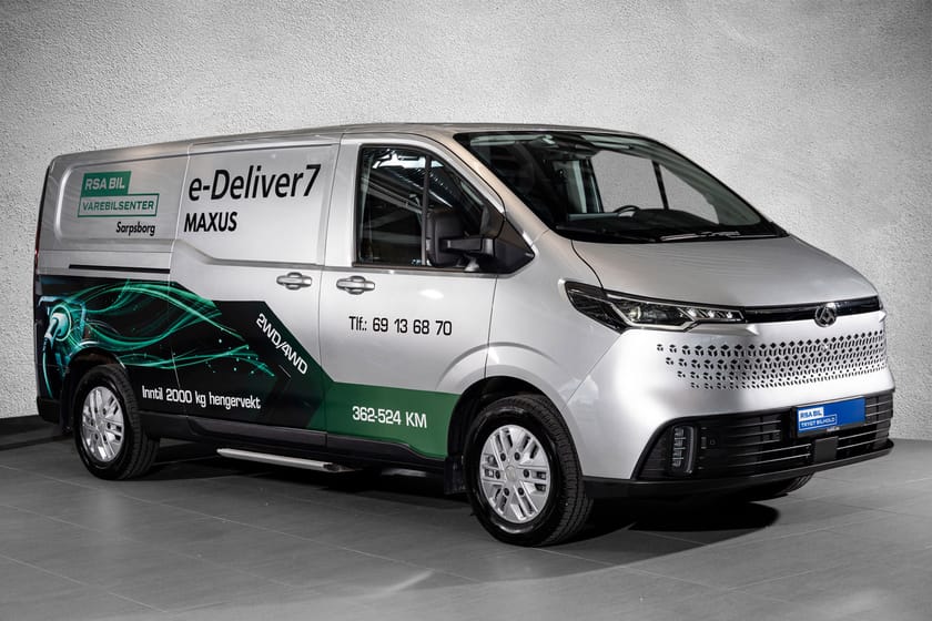 Bilde 2 av Maxus e-Deliver 7 Hengerfeste, 2 sett hjul, Leveringsklar!