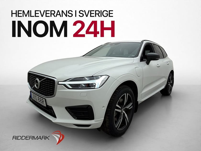 Bild 1 av Volvo XC60 T8 AWD R-Design Pano 360° HuD Läder Värm VoC Drag