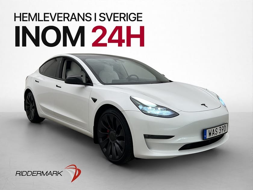 Bild 4 av Tesla Model 3 Performance 513hk Autopilot Pano Kamera