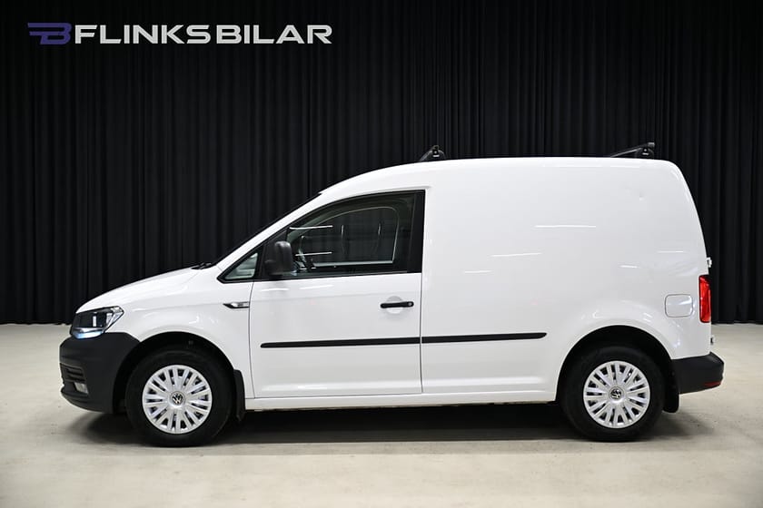 Bild 2 av Volkswagen Caddy Van 102HK Inredd|Dubbelgolv|Drag|Värmare|Lågmil|M/K-Värmare