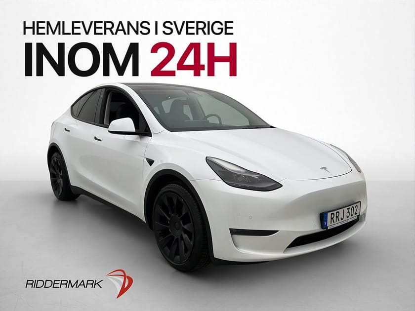 Bild 1 av Tesla Model Y Long Range AWD Pano Dragkrok AP Svensksåld