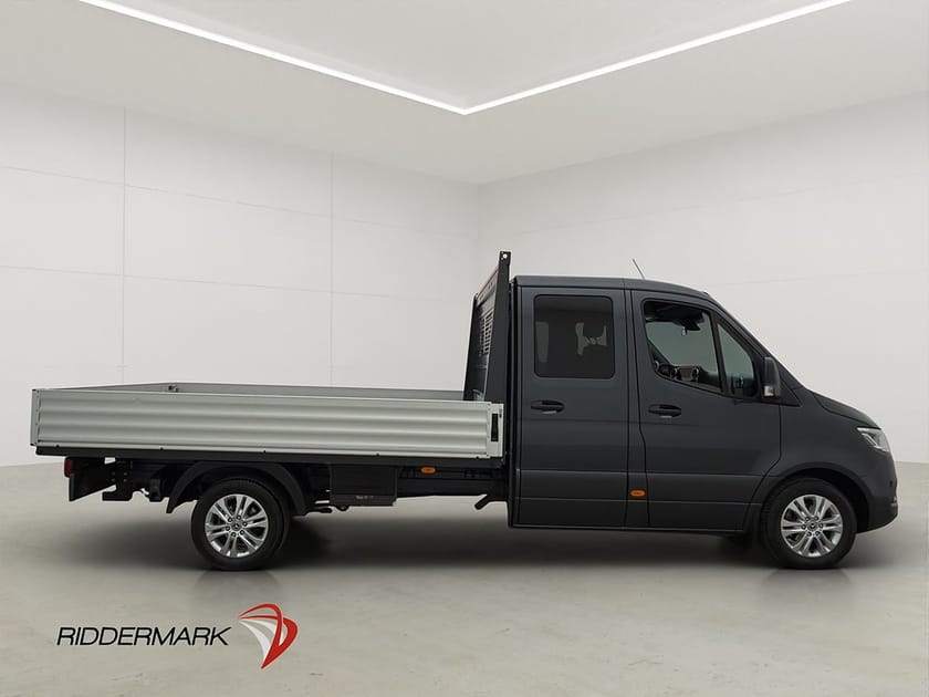Bild 2 av Mercedes-Benz Sprinter 319 CDI Chassi Crew Cab Dubbelhytt FLAK Drag 6-Sits Moms