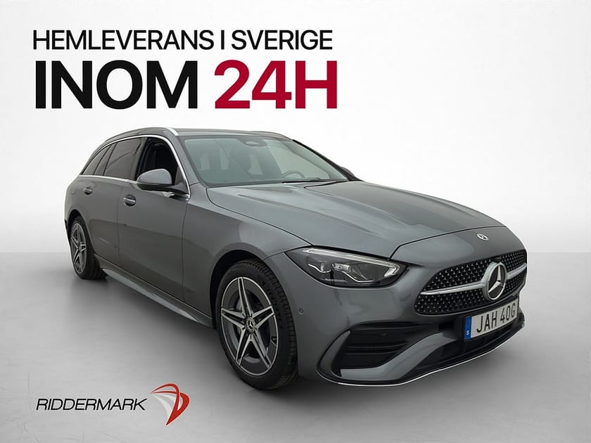 Bild 1 av Mercedes-Benz C 300 T e C300 313hk AMG Kamera CarPlay Dragkrok