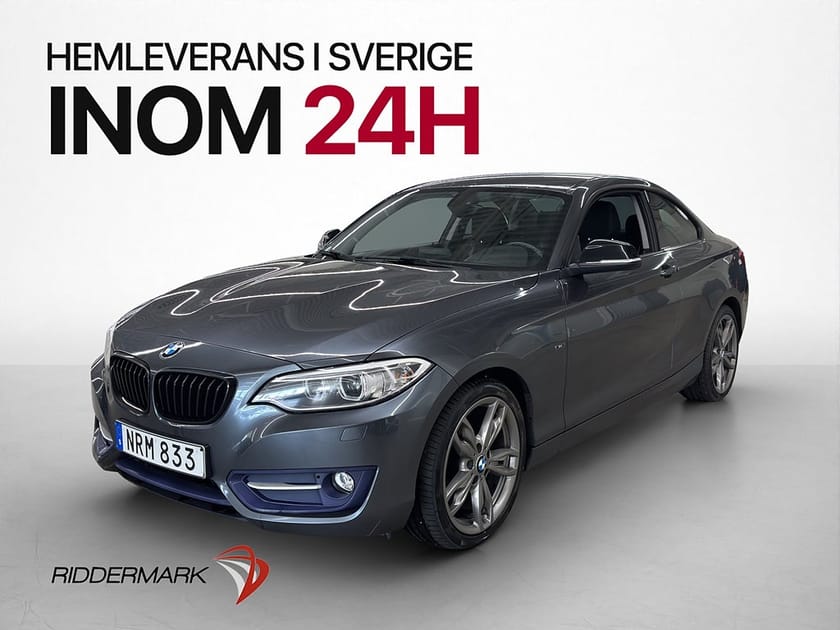 Bild 1 av BMW 218d Coupé 218 143hk Sport line P-Sensorer Farthållare Bluetooth