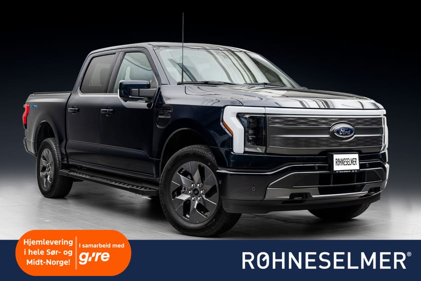 Bilde 1 av Ford F-150 Lightning Standard Range RÅ BIL//LAV KM//5-SETER//S/V-HJUL