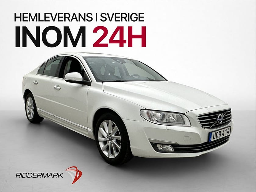 Bild 1 av Volvo S80 D4 Summum Taklucka VOC Värm Navi P-Sensorer Skinn