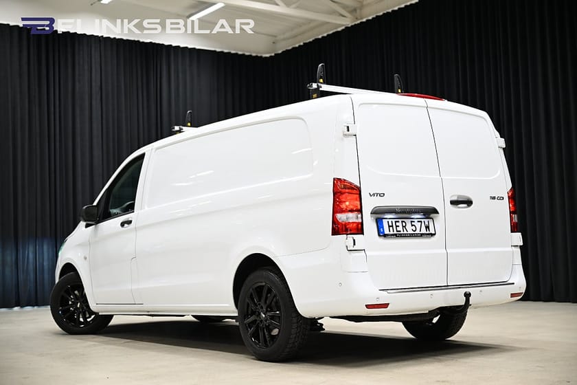 Bild 4 av Mercedes-Benz Vito 116 CDI 2.8t 9G 163HK Automat|Lång|LED|Nedlackad|Inredd|Moms