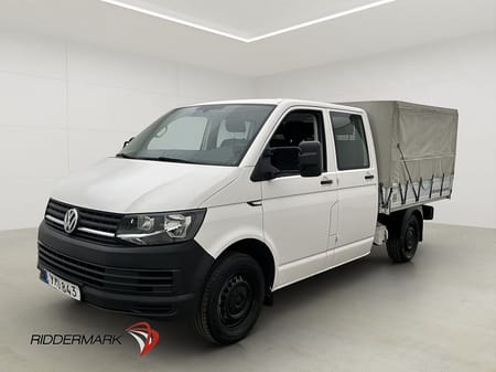Volkswagen Transporter Chassi Dubbelhytt Flak Värm Drag B-Kam Moms