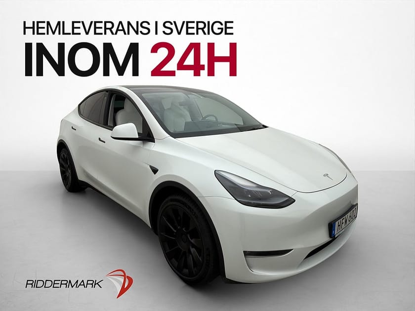 Bild 1 av Tesla Model Y Long Range AWD Ljus interiör Autopilot MOMS