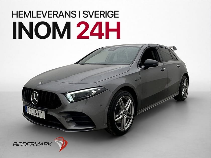 Bild 1 av Mercedes-Benz A 250 e 250e AMG Sport 360° Wide Burmester Navi Drag
