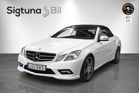 Mercedes-Benz E 350 Cabriolet CGI BE Cab AMG Sport Svsåld 2 brukare Fullserv på Mercedes