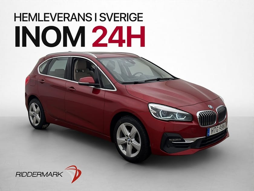 Bild 1 av BMW 218i Active Tourer 140hk Luxury Line Pano HUD Dragkrok Kamera