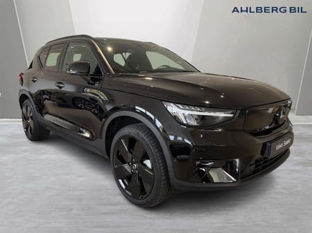 Volvo EX40 Single Motor Extended Range 🟣 M R Plus Black Edt, Klimatpaket, Dragkrok Halvautomatisk, Parkeringskamera 360, Baklucka Elmanövrerad, Google Maps