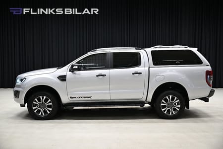 Ford Ranger Dubbelhytt 213HK Automat|Wildtrack|Kåpa|Drag|Värmare|Moms|SeUtr!