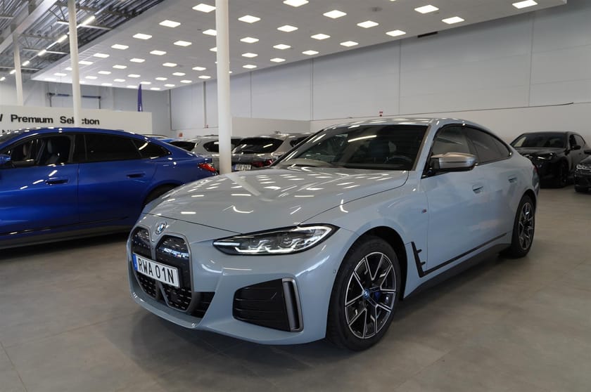 Bild 3 av BMW i4 M50 xDrive Gran Coupé Navi Adaptiv Farthållare Harman Kardon Rattvärme Drag