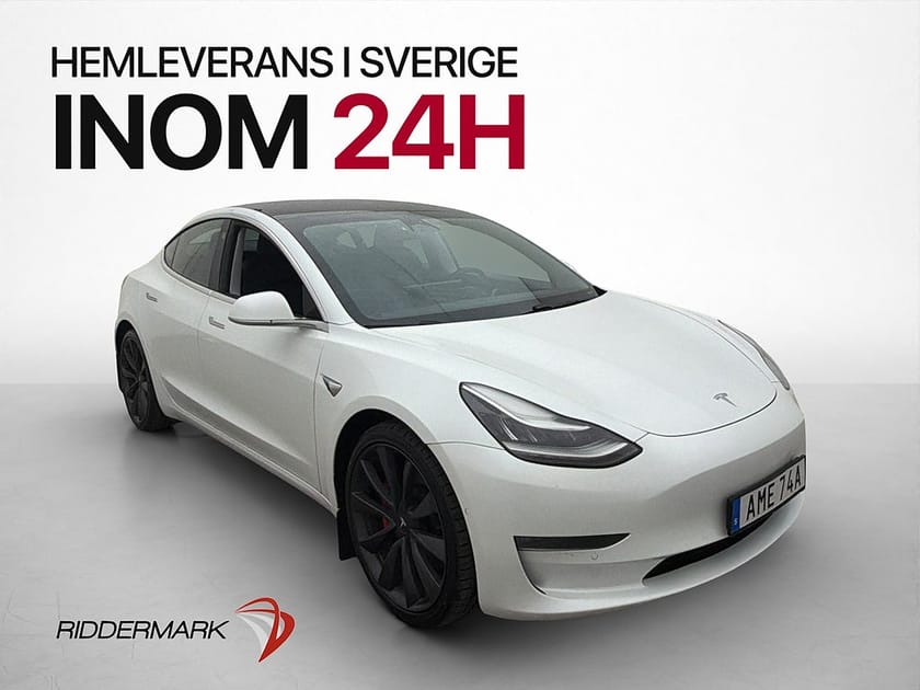 Bild 1 av Tesla Model 3 Performance AWD HW3 Autopilot Svensksåld