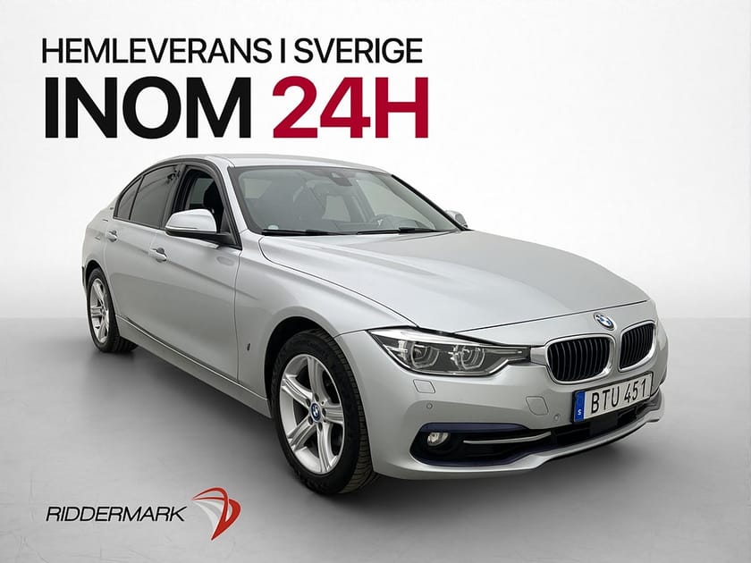 Bild 1 av BMW 330e Sedan 252hk Sport line Hifi Kamera Navi Dragkrok