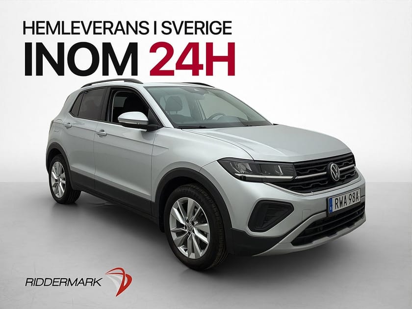 Bild 1 av Volkswagen T-Cross TSI 116hk Life Kamera CarPlay Keyless