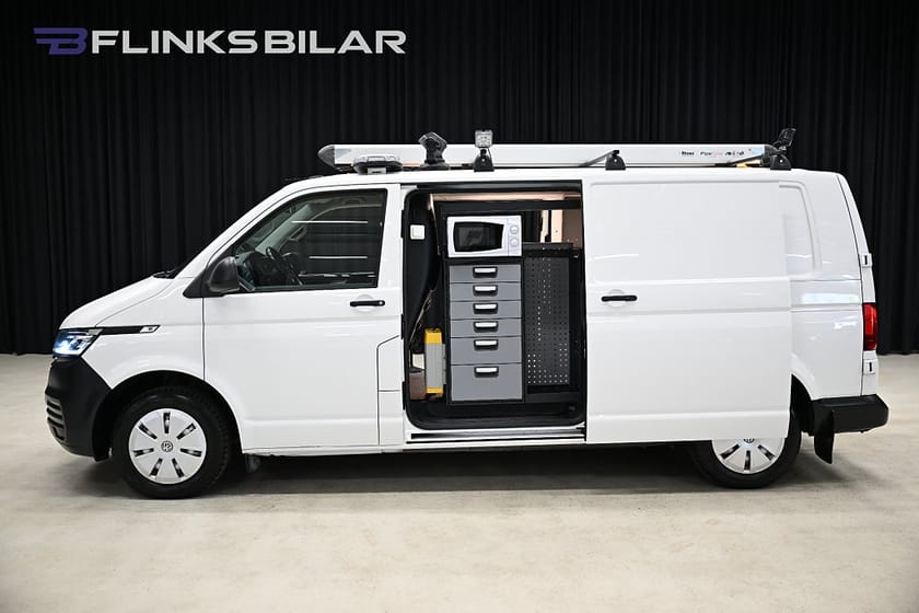 Bild 3 av Volkswagen Transporter 4Motion 150HK L2|Servicebil|Dubbeldörr|V-Inredd|SeUtr!!