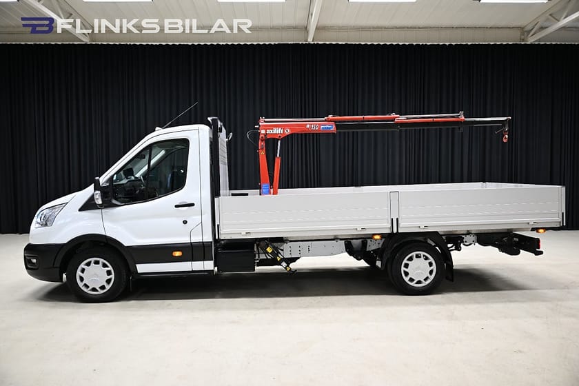 Bild 2 av Ford Transit 350 Chassi Cab 155HK L4 Automat|Långflak|Kranbil|883Mil