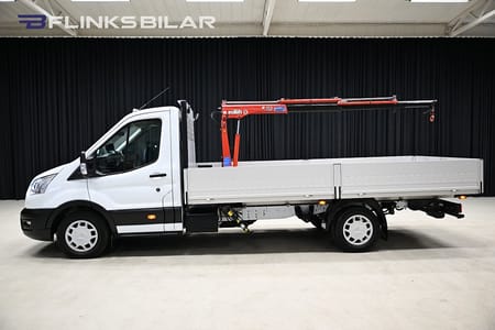 Ford Transit 350 Chassi Cab 155HK L4 Automat|Långflak|Kranbil|883Mil