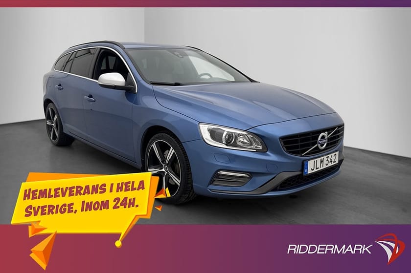 Bild 1 av Volvo V60 D4 AWD R-Design VOC Värmare Kamera Navi Dragkrok