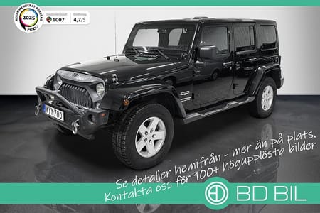 Jeep Wrangler Unlimited 2.8 4WD SAHARA BLACK SKINN RÄNTEKAMPANJ 3,95%