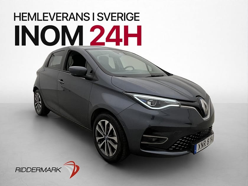Bild 1 av Renault ZOE R135 52 kWh BATTERIKÖPT Kamera Navi Rattvärme