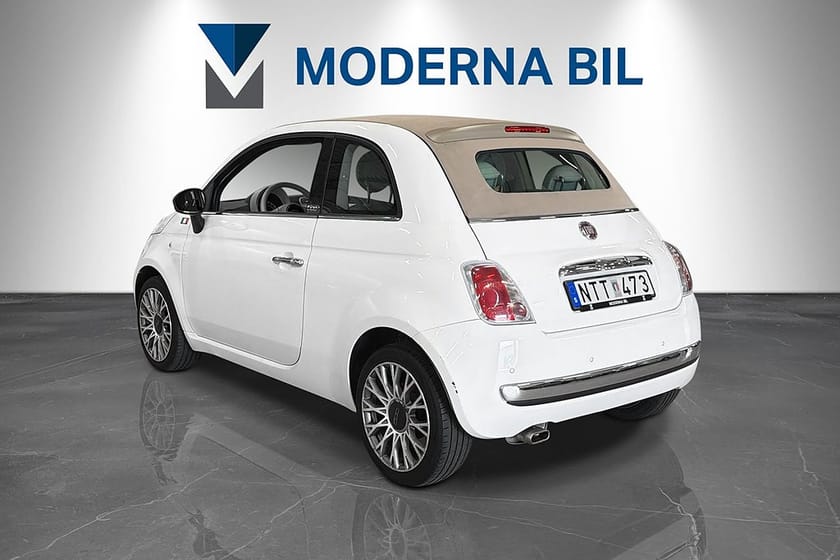 Bild 4 av Fiat 500C 1.2 8V Lounge Cabriolet AC Halvskinn AUX SV-såld
