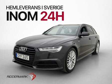 Audi A6 Avant 3.0 V6 Q 218hk S-Line BOSE D-Värm Svart Optik Kamera