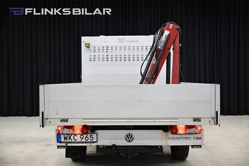 Bild 5 av Volkswagen Crafter Chassi Double Cab 163HK Dubbelhytt|Flak|Kranbil|EnÄgare|Backkamera|Moms