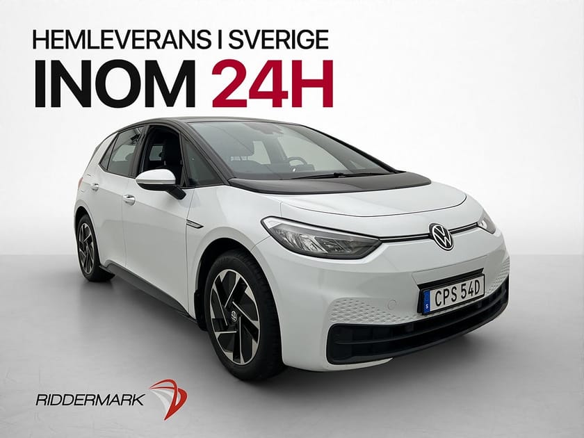 Bild 1 av Volkswagen ID.3 Pro Performance 204hk Värmare Navi CarPlay
