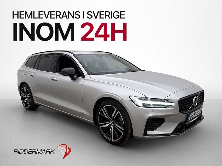 Bild 1 av Volvo V60 Recharge AWD T8 R-Design Pano B&W HUD Värm MOMS