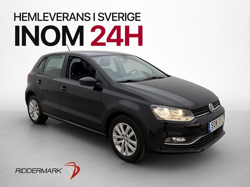 Bild 1 av Volkswagen Polo 1.2 TSI 90hk 2-Brukare Sensorer Farthållare