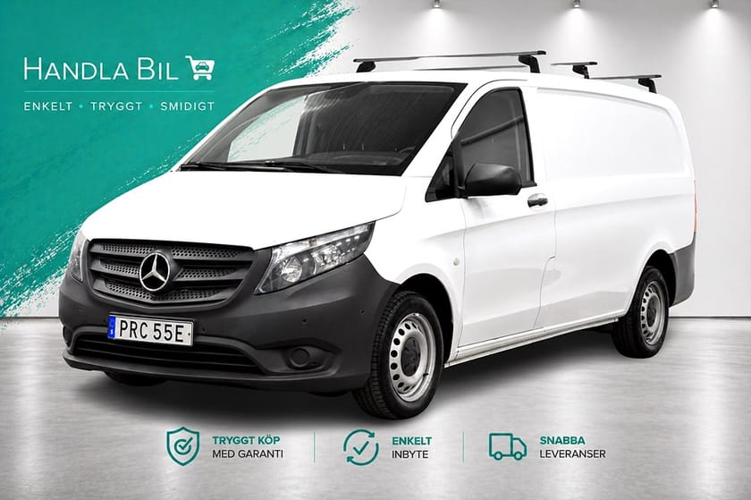 Bild 1 av Mercedes-Benz Vito 110 CDI 2.8t L2 D-värm B-kam Moms Dragkrok Nyservad