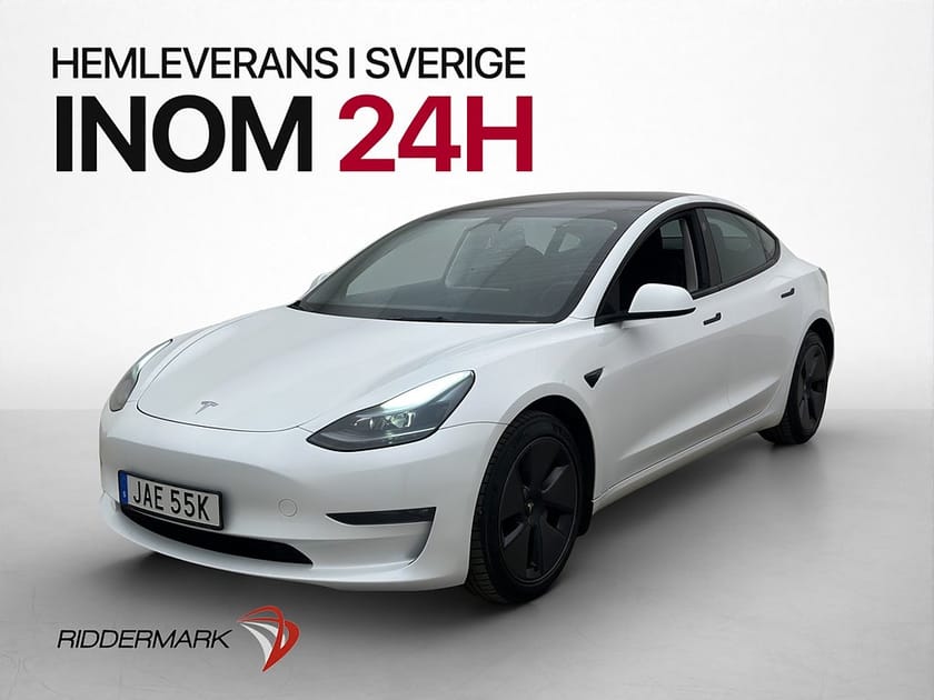Bild 1 av Tesla Model 3 Long Range AWD MOMS Pano AP Kamera En Brukare