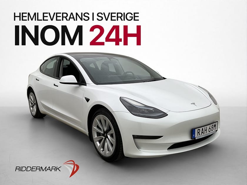 Bild 1 av Tesla Model 3 Long Range AWD 440hk Autopilot Kamera Skinn