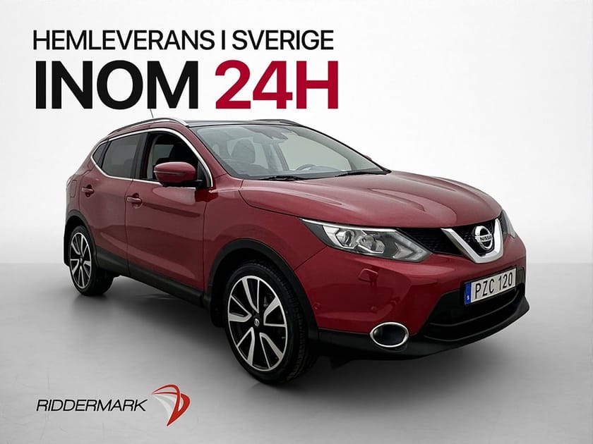 Bild 1 av Nissan Qashqai 1.2 115hk Tekna Panorama 360°Kamera Navi Drag