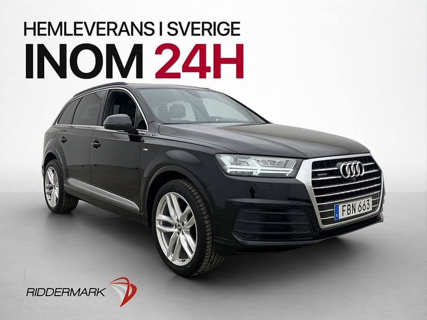 Bild 1 av Audi Q7 TDI Q 272hk S-Line 7-Sits Pano Cockpit BOSE 360 Drag