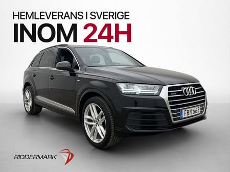 Audi Q7 TDI Q 272hk S-Line 7-Sits Pano Cockpit BOSE 360 Drag