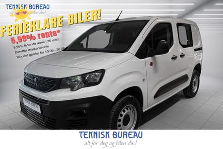 Peugeot Partner L1 MESTER 1,5 4X4 | 3 SETER | KROK | CRUISE | DAB +