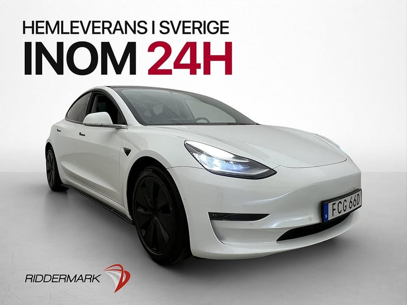 Bild 1 av Tesla Model 3 Performance Pano Navi Skinn Kamera Svensksåld