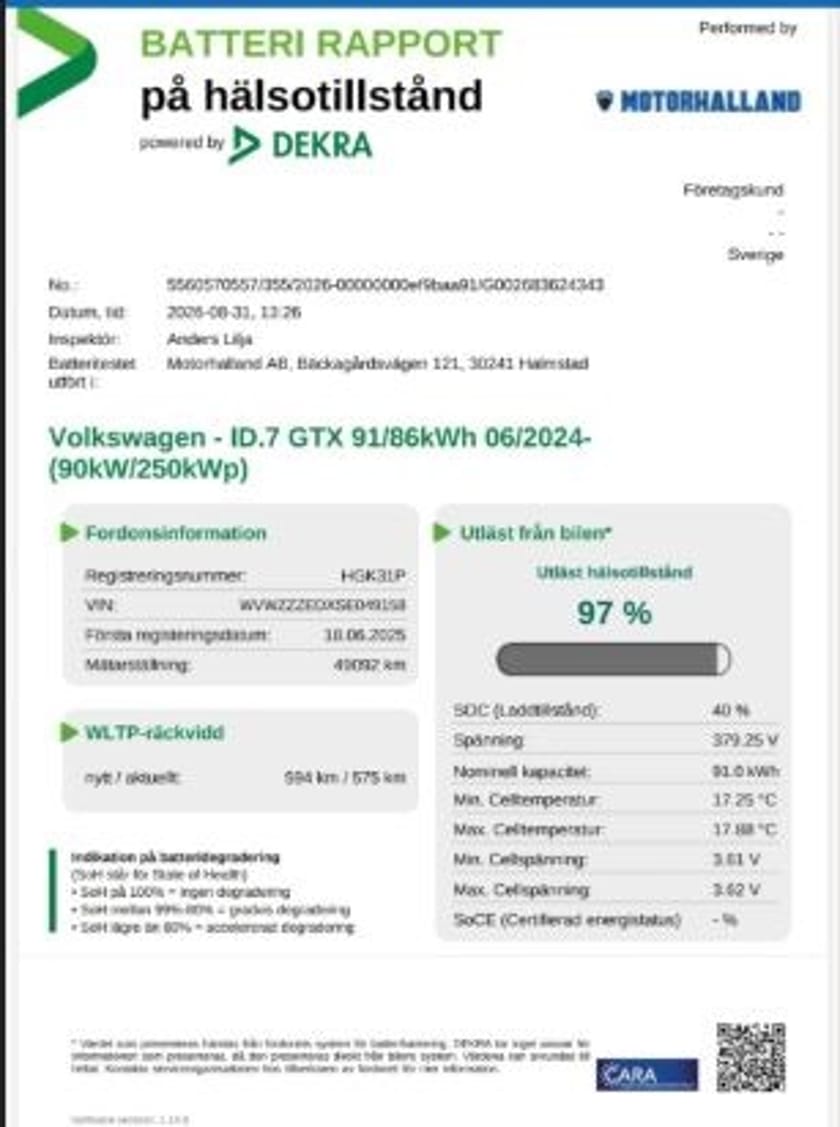 Bild 2 av Volkswagen ID.7 GTX Tourer Edition 97% SoH / Drag / Massage /