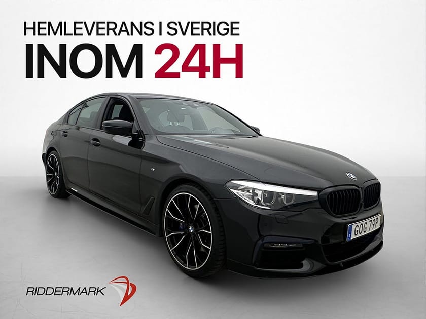 Bild 1 av BMW 530i xDrive Sedan M Sport Drag Värm Hifi 360° Navi Elstolar