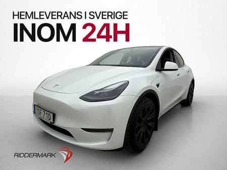 Tesla Model Y Long Range AWD Pano Kamera Skinn Värmare AP